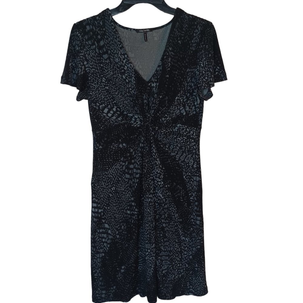 Daisy Fuentes Black And Gray Dress Size Medium